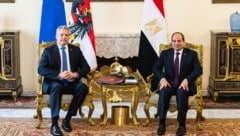 Kanzler Karl Nehammer bei Ägyptens Präsident Al-Sisi (Bild: Florian Schroetter)