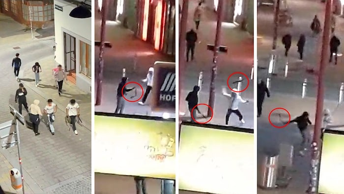 Mit Gürteln bewaffnet, ziehen die jungen Männer in die Schlacht. Mit voller Wucht schlagen die ...