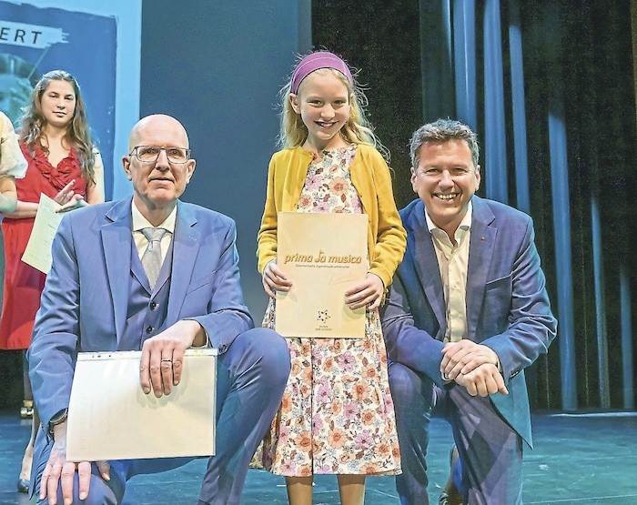 Stolz auf die Talente: Musikschulchef Gernot Ogris und Landesrat Daniel Fellner