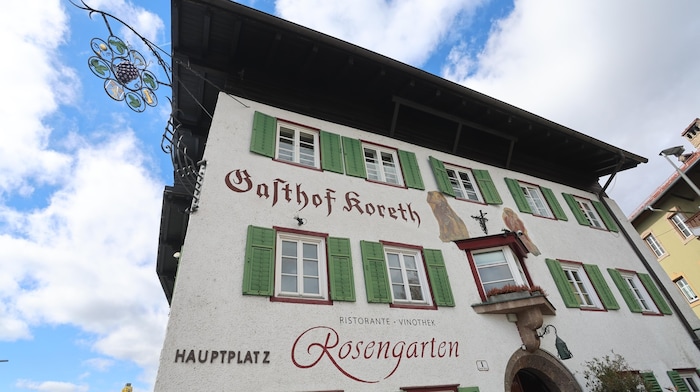 Der Rosengarten am Hauptplatz.