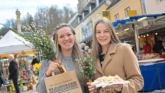 Sabrina Wölbl and Nadine Dunskyj came from Jaunstein: "We go to the ham festival in Bleiburg ...