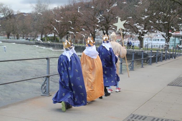 The Andelsbuch carol singers were also out and about in Bregenz.