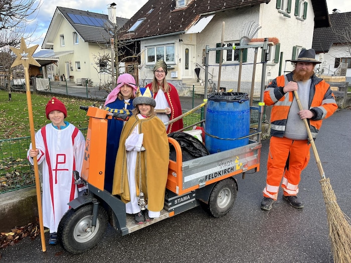 Carol singers in Feldkirch Altenstadt.