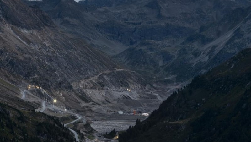 Baustelle im Kühtai für Erweiterung Sellrain-Silz: Noch immer relativ kleines Projekt (Bild: Sebastian Froelich)