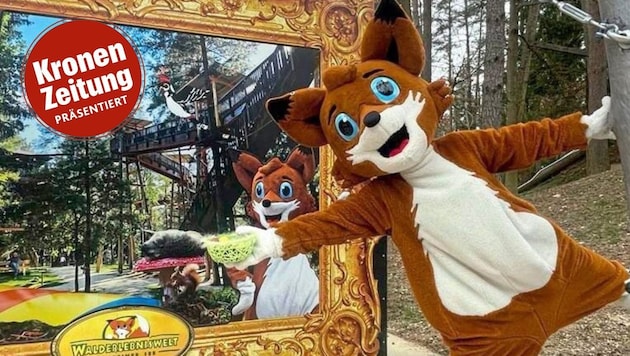 Luki and the Easter Bunny himself will be at the family festival. (Bild: Walderlebniswelt)