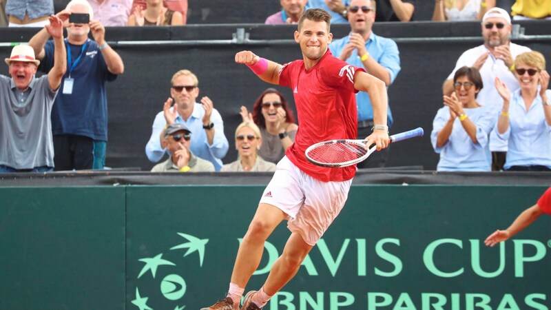 Thiem in erfolgreichen David-Cup-Zeiten in Graz. (Bild: Sepp Pail)