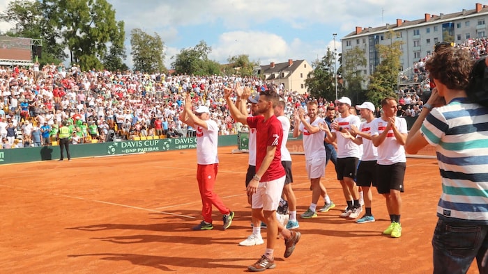 Dominic Thiem und Co. heizten am Messegelände ein.