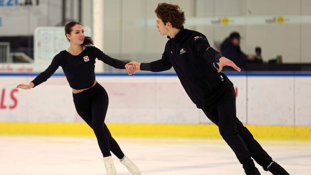 Sophia Schaller and Livio Mayr did not make it into the free skate. (Bild: Andreas Tröster)