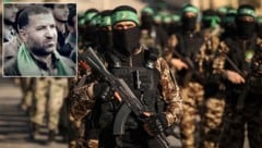 Marwan Issa (kl. Bild), Vize-Kommandant der Al-Qassam-Brigaden und Nummer drei der Hamas, wurde bei einem israelischen Angriff getötet. (Bild: AFP, Wikipedia/Erksahin)