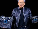 Nvidia-Chef Jensen Huang bei einer Präsentation neuer Nvidia-Chips. (Bild: AFP)