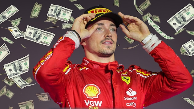 Ferrari bekommt einen größeren Anteil vom Umsatz als die Konkurrenz. (Bild: APA/AFP/Giuseppe CACACE, Photoshop (Montage))