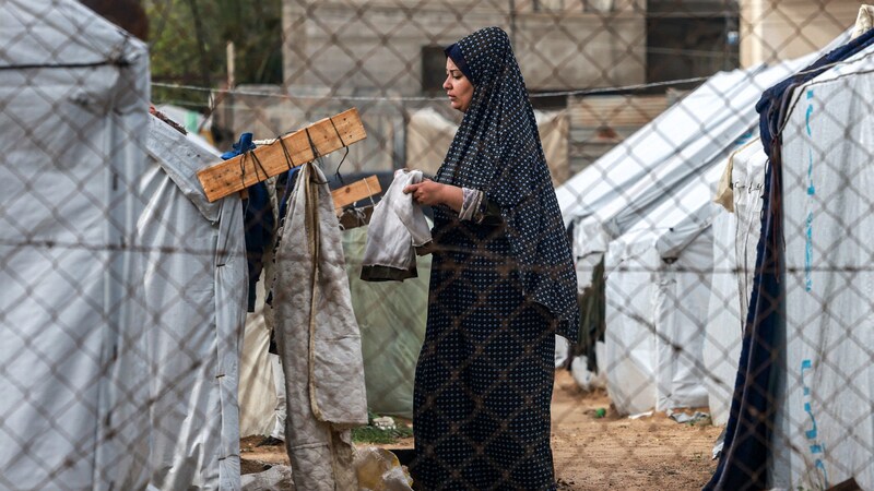 Die UNO wirft israelischen Soldaten vor, sexuelle Gewalt einzusetzen (im Bild eine Palästinenserin im Gazastreifen). (Bild: AFP)