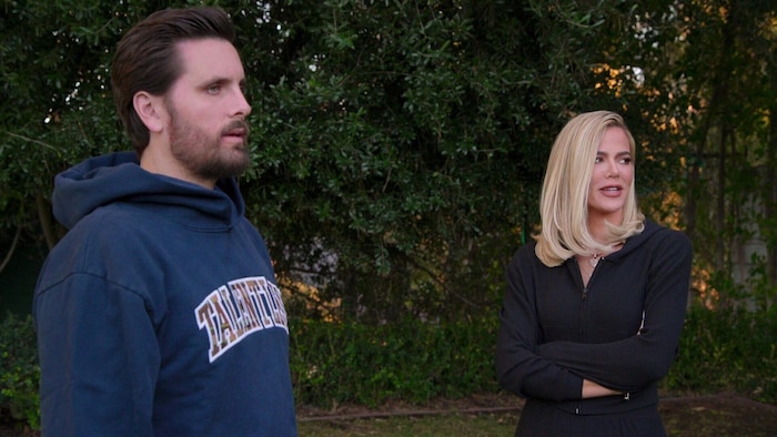 Scott Disick and Khloé Kardashian on the Hulu series "The Kardashians."