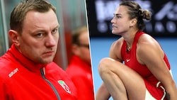 Tennis-Star Aryna Sabalenka (re.) trauert um ihren Ex-Freund Konstantin Kolzow. (Bild: GEPA Pictures, APA/AFP/Martin KEEP)