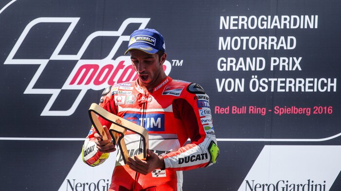 Andrea Iannone during his victory at the Red Bull Ring