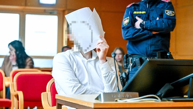 The accused in court. (Bild: © Harald Dostal / 2024, Krone KREATIV)