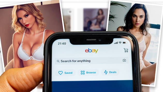 Whether Taylor Swift (left) or Gal Gadot: there are many celebrity deepfake victims on eBay. (Bild: stock.adobe.com, Krone KREATIV)