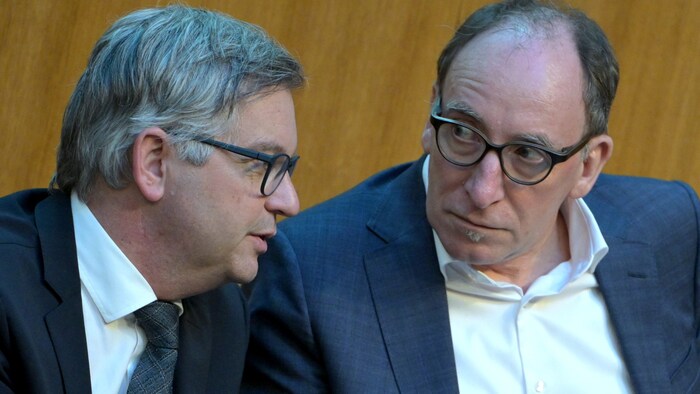 Finanzminister Magnus Brunner (ÖVP) und Sozial- und Gesundheitsminister Johannes Rauch (Grüne)