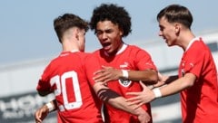 Österreichs U17-Nationalteam will auch bei der Endrunde ab Montag auf Zypern jubeln. (Bild: GEPA pictures)