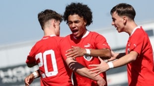 Österreichs U17-Nationalteam will auch bei der Endrunde ab Montag auf Zypern jubeln. (Bild: GEPA pictures)