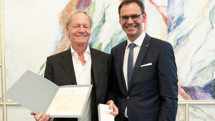 Martin Hagen with Markus Wallner.