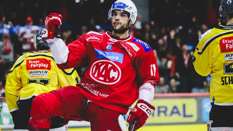 Lukas Haudum für den KAC im Vorjahr: 26 Tore, 30 Assists. (Bild: GEPA pictures)