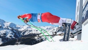 Vincent Kriechmayr beim ersten Abfahrtstraining in Saalbach (Bild: Christof Birbaumer)