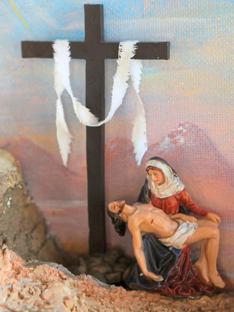 Die Pietà – zu deutsch Mitgefühl – ist die Darstellung der Mutter Jesu mit dem vom Kreuz abgenommenen Leichnam ihres Sohnes. (Bild: Uta Rojsek-Wiedergut)