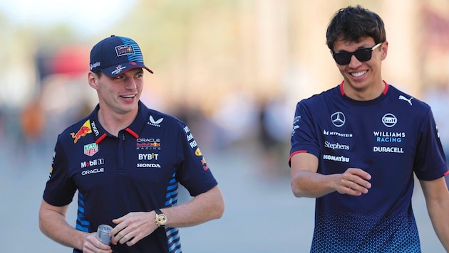 Lots of talk about Max Verstappen and Williams driver Alex Albon (r.) (Bild: EPA/ALI HAIDER)