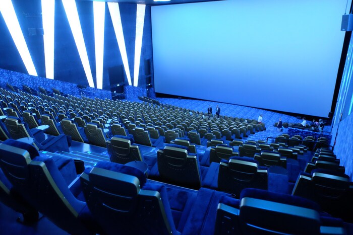Im riesigen IMAX Saal findet die Europapremiere statt.