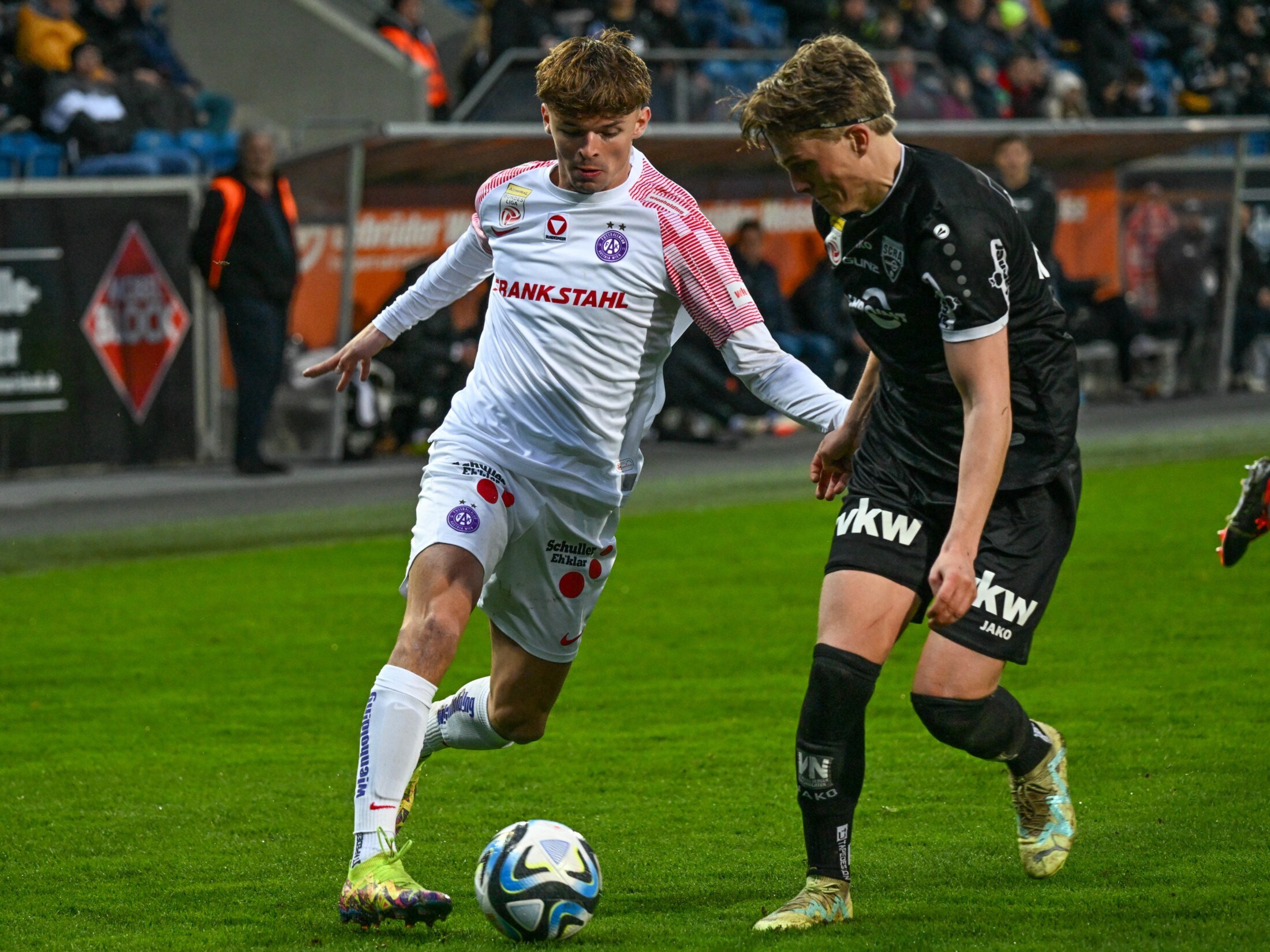 Koller (right) at the duel with Vienna Austria (Bild: GEPA pictures)