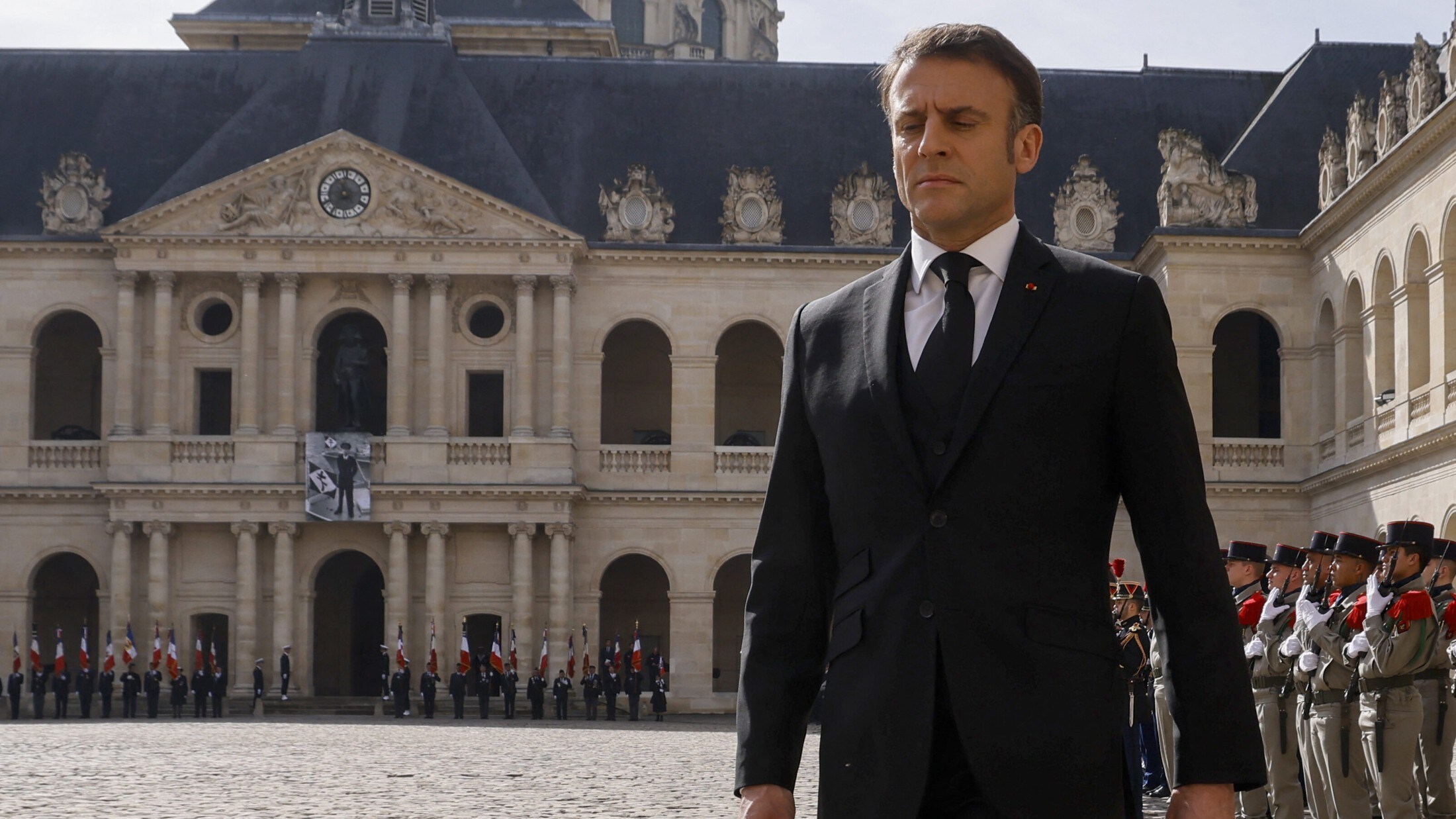 Macron március 20-án (Bild: AFP)