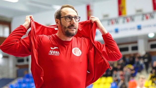 Coach Aleks Ristovski holte mit Stella Rossa den dritten Platz. (Bild: GEPA pictures)