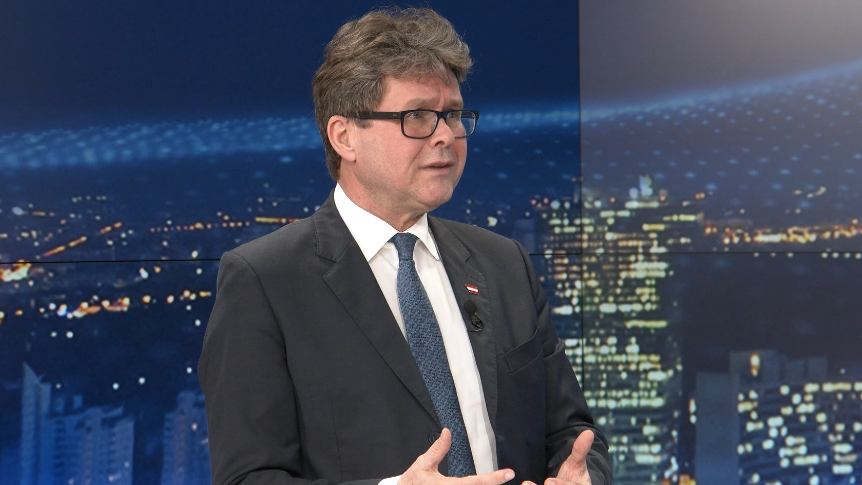 Eğitim Bakanı Martin Polaschek (Bild: krone.tv)