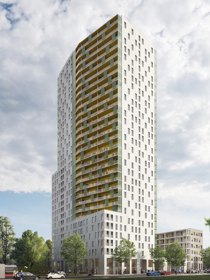 „Schneewittchen“ in Wien ist eines der höchsten Wohnhäuser Österreichs und soll 2025 fertig ...