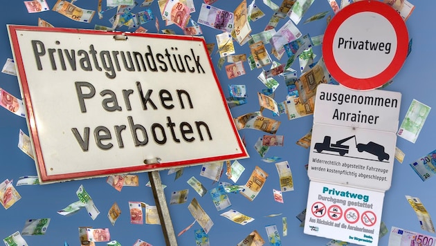 Wrong turn? In some cases you have to pay for it. But it depends on where . . . (Bild: zVg und beim bild ©spuno – stock.adobe.com Krone KREATIV,)