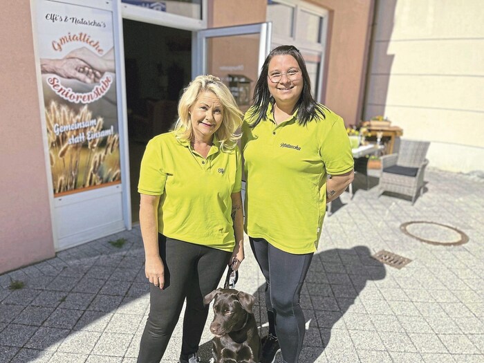 Die Gastgeberinnen Elfriede Gruber und Natascha Grader.