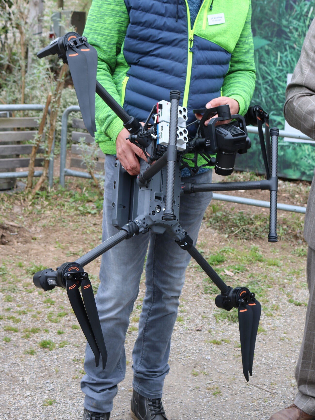 Drone with thermal imaging camera from the Carinthia University of Applied Sciences. (Bild: Claudia Fischer)