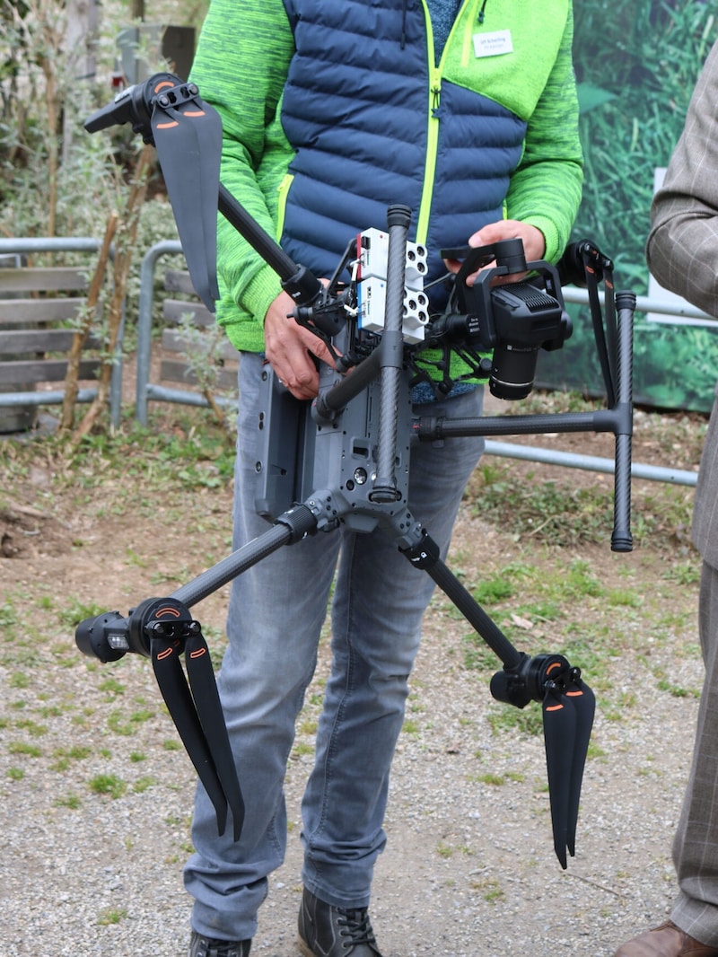 Drohne mit Wärmebildkamera der FH Kärnten. (Bild: Claudia Fischer)