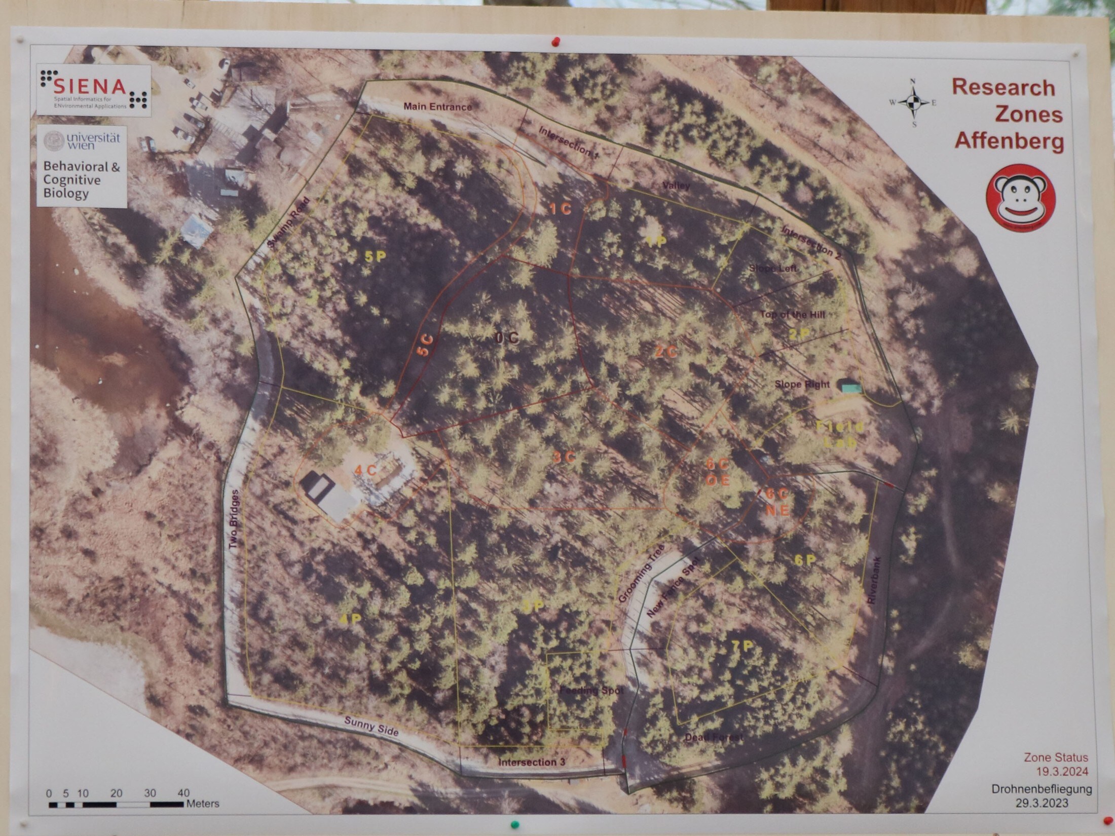 Also possible with a drone: aerial image of the different zones. (Bild: Claudia Fischer)