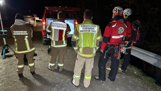 A keresési műveletben több mentőszolgálat is részt vett. (Bild: zoom.tirol)