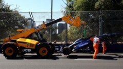 Alexander Albon flog im ersten Melbourne-Training ab.  (Bild: APA/AFP/Martin KEEP)