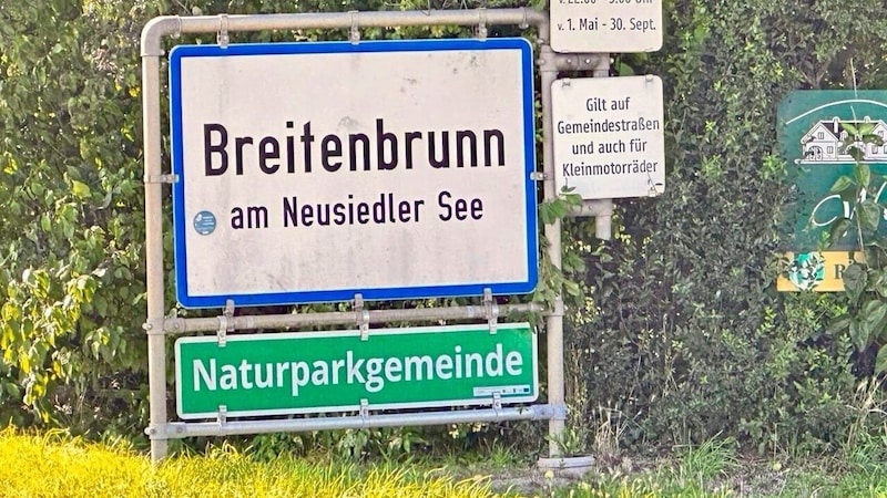 Ortstafel Breitenbrunn (Bild: Christian Schulter)