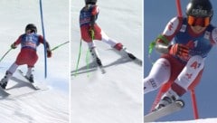 Cornelia Hütter hat die Super-G-Kristallkugel verpasst. (Bild: Screenshot/ORF)