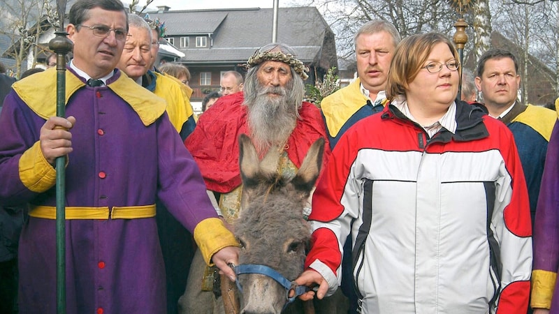 Vom letzten Palmeserritt Pfeifenbergers am 4.April 2004... (Bild: Roland Holitzky)