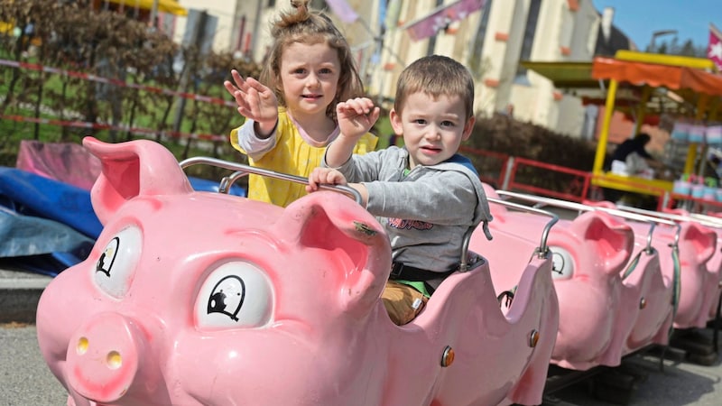 Bei den Kindern ist natürlich der Vergnügungspark die beliebte Anlaufstelle. (Bild: EVELYN HRONEK)