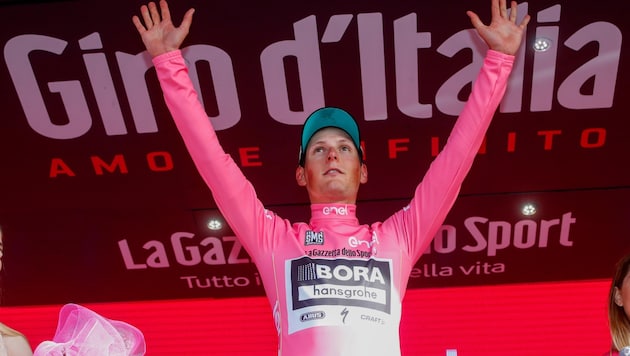 Lukas Pöstlberger rode in the pink jersey at the Giro, now he will start on his bike at the Kamptal Trophy. (Bild: GEPA pictures/ Luca Bettini)