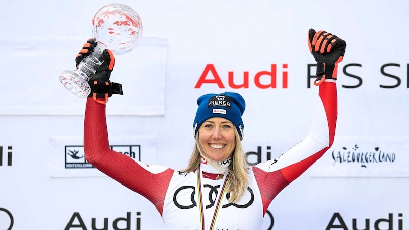 Die Kumbergerin Conny Hütter sorgte mit dem Sieg im Abfahrtsweltcup für das steirische Highlight. (Bild: GEPA pictures)