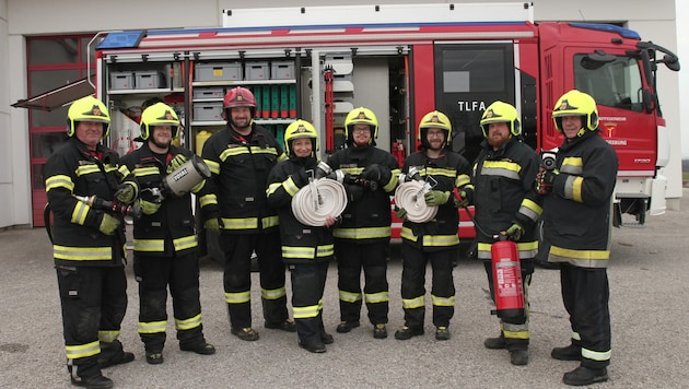 The Mattersburg municipal fire department has 147 members, including Mayor Claudia Schlager. (Bild: Christoph Miehl)