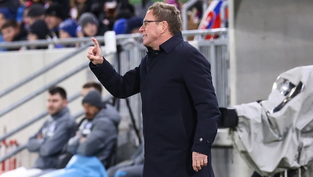 Team boss Ralf Rangnick was not 100 percent satisfied with his team's performance. (Bild: GEPA pictures)